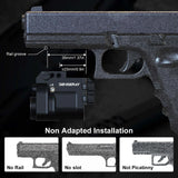 Rechargeable Pistol Light & Green Laser Combo – Rail Mounted Flashlight with Strobe Mode & Magnetic Charging 🔦🔋