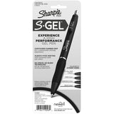Ultra-Fine 0.38 mm Gel Pens – Smear-Proof Black Ink, Rubber Grip (4-Pack) 🖊️
