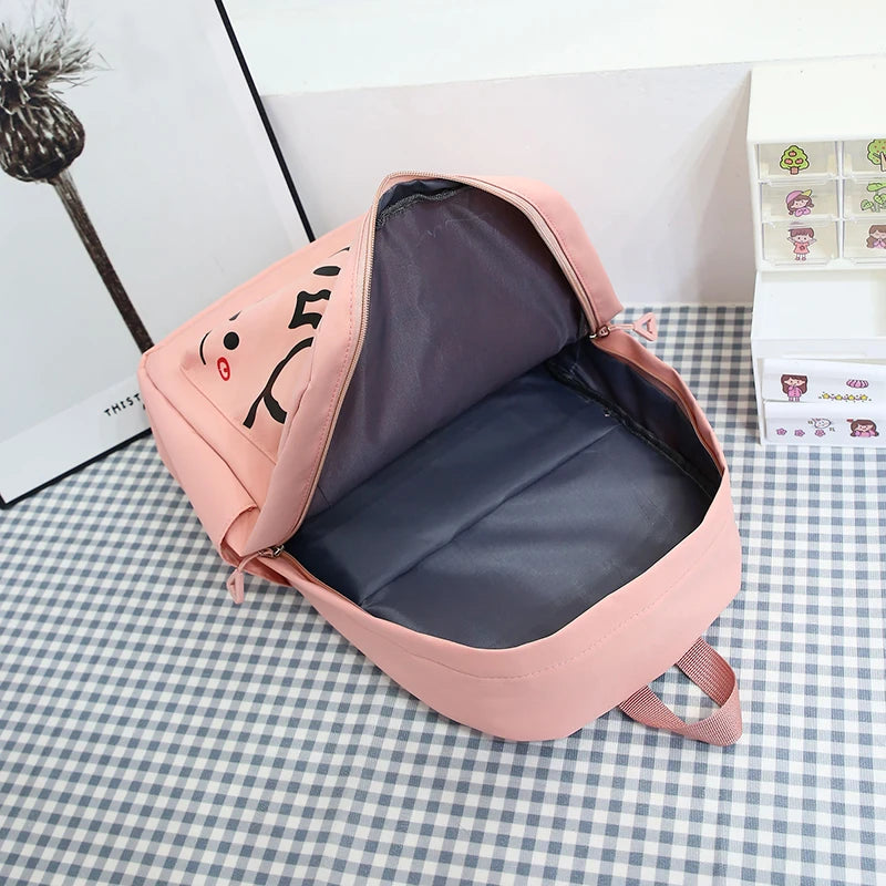 Chic Korean-Japanese Style Large Capacity Student Backpack – Junior & High School Teen Girls