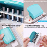 6-Hole Handheld Paper Punch – Metal Hole Puncher for A4, A5 & B5 Notebooks (5-Sheet Capacity)