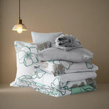 7-Piece Floral Print Quilt Set – Soft All-Season Bedding for Queen & King Size Beds