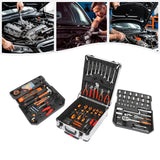 187-Piece Trolley Case Tool Box Set – Rust-Resistant Household Hand Tool Kit for Home Maintenance & Garden Care