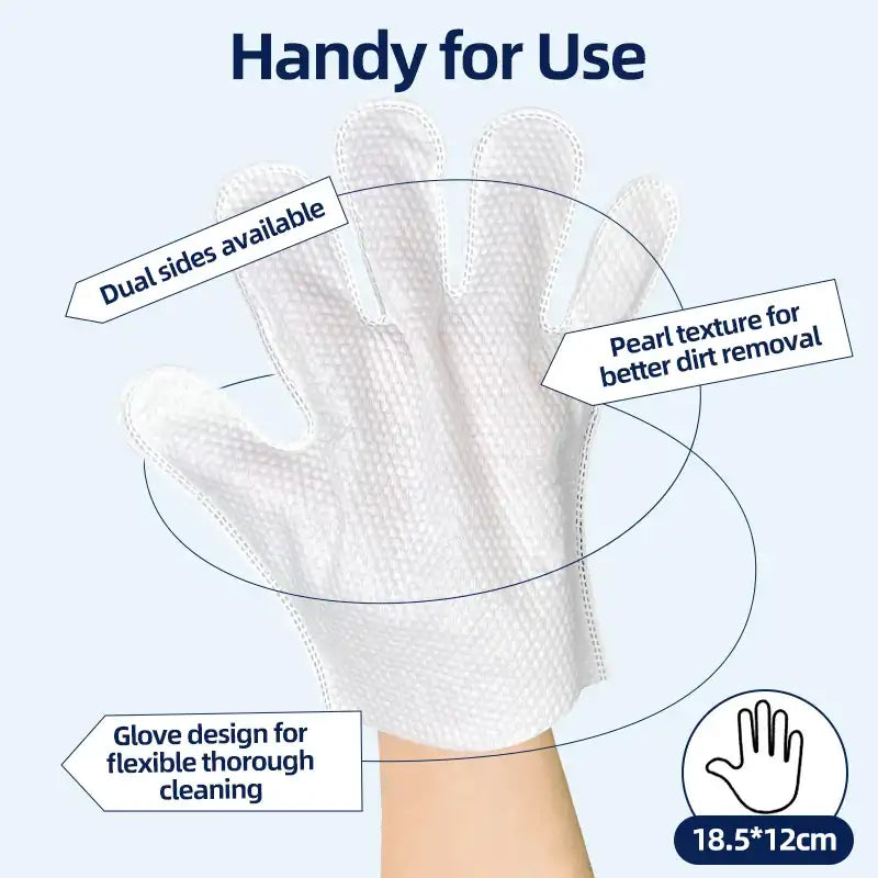 40 pcs Pet Grooming Gloves & Disposable Wipes – Deshedding Mitts for Dogs & Cats with Antibacterial Odor-Control