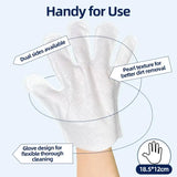 40 pcs Pet Grooming Gloves & Disposable Wipes – Deshedding Mitts for Dogs & Cats with Antibacterial Odor-Control