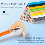 Deli 72-Colored Pencils – Soft Core Art & Drawing Set for Coloring, Sketching & Creative Fun