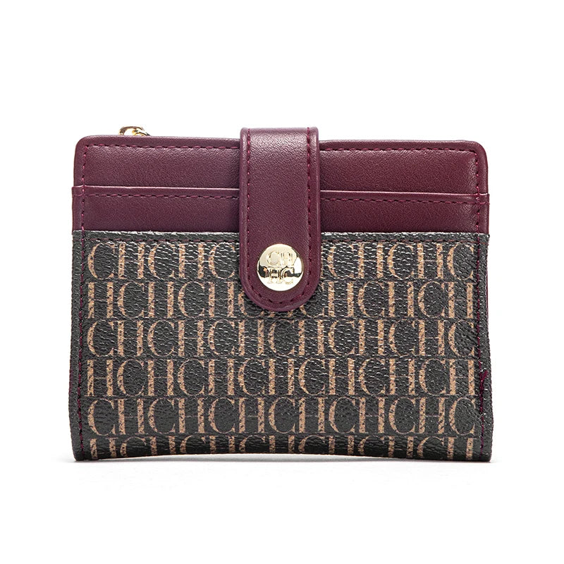 Unisex Retro Printed Wallet – Classic Portable Card Holder, Zero Wallet & Universal PU Leather Money Purse