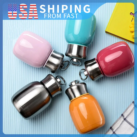 Mini Stainless Steel Vacuum Flask 200 ml – Portable Insulated Coffee & Travel Bottle