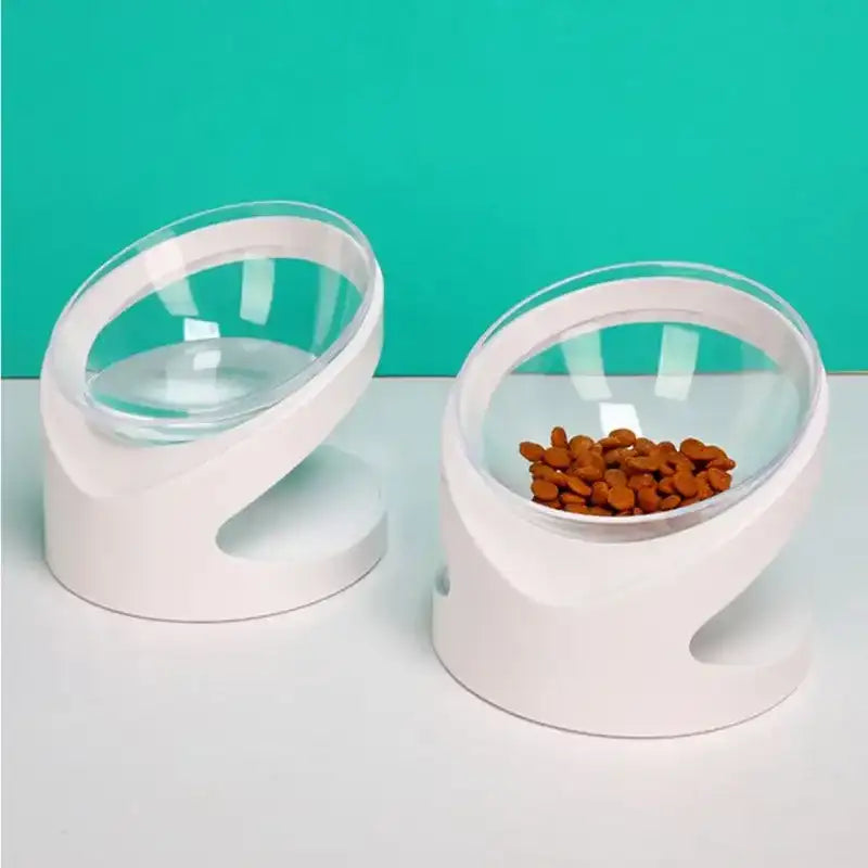 High-Foot Raised Pet Bowl – Anti-Overturn Elevated Feeder with Food & Water Combo