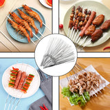 “10–15PCS Stainless Steel BBQ Skewers – Reusable Kebab Sticks for Outdoor Camping, Picnics & Grilling”