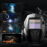 Pro-Grade Auto-Darkening Welding Helmet DIN 9-13 with True-Color Large View