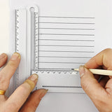 Multifunctional Folding Geometry Drawing Ruler – Compact 0–30 cm Precision Math & Design Tool