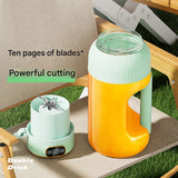 40oz USB Rechargeable Portable Blender – Dual Lids, Silicone Straw & BPA-Free Design for Smoothies & Shakes 🥤⚡