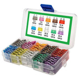 10-Type Auto Blade Fuse Kit – 100pcs (2A 3A 5A 7.5A 10A 15A 20A 25A 30A 35A) with Box Organizer