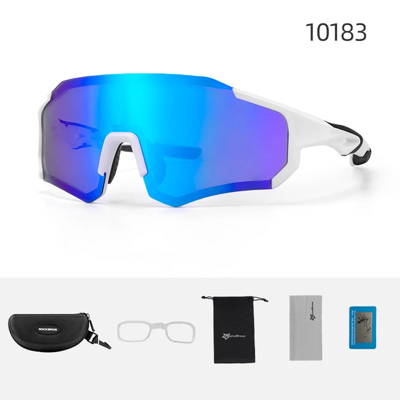 ROCKBROS Cycling Glasses – Photochromic Polarized Sports Sunglasses with UV400 Protection for Biking, Skiing & Outdoor Sports