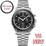 PAGANI DESIGN 2024 Men’s Luxury Quartz Chronograph Watch – Sapphire Mirror, Auto Date, Speed Dial ⌚✨