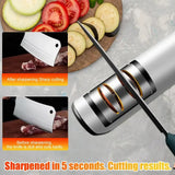 Fully-Automatic Electric Knife Sharpener – 4-Stage Precision Sharpening Machine for Kitchen Knives 🍴🔪 Electric Knife Sharpener