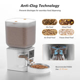 FurPipi Automatic Cat & Dog Feeder – 8L Smart Food Dispenser with Key Control, SUS+ABS Durable Build