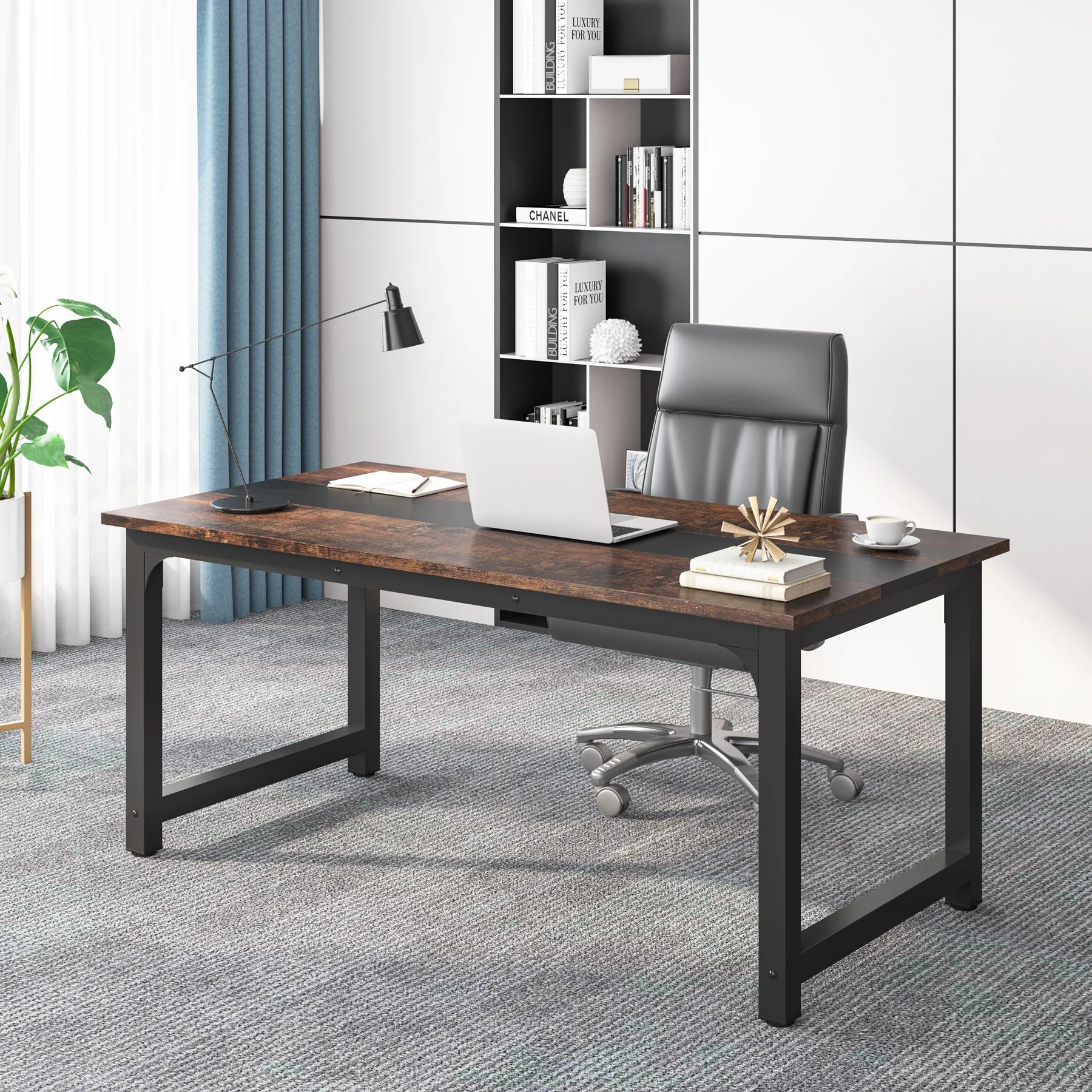 🖥️ Tribesigns Large Office Desk – Modern Computer Table & Writing Desk Workstation for Home Office & Study