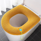 Thickened Fleece-Lined Universal Waterproof Toilet Seat Cover Pad – All-Season Comfort & Hygienic Protection