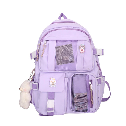 Lightweight School Backpack – Casual Travel Daypack with Handle & Large Capacity 🎒