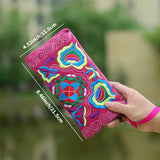 Ethnic Embroidery Clutch Bag & Coin Purse – Vintage Hand-Embroidered Mobile-Phone Wristlet for Women & Girls