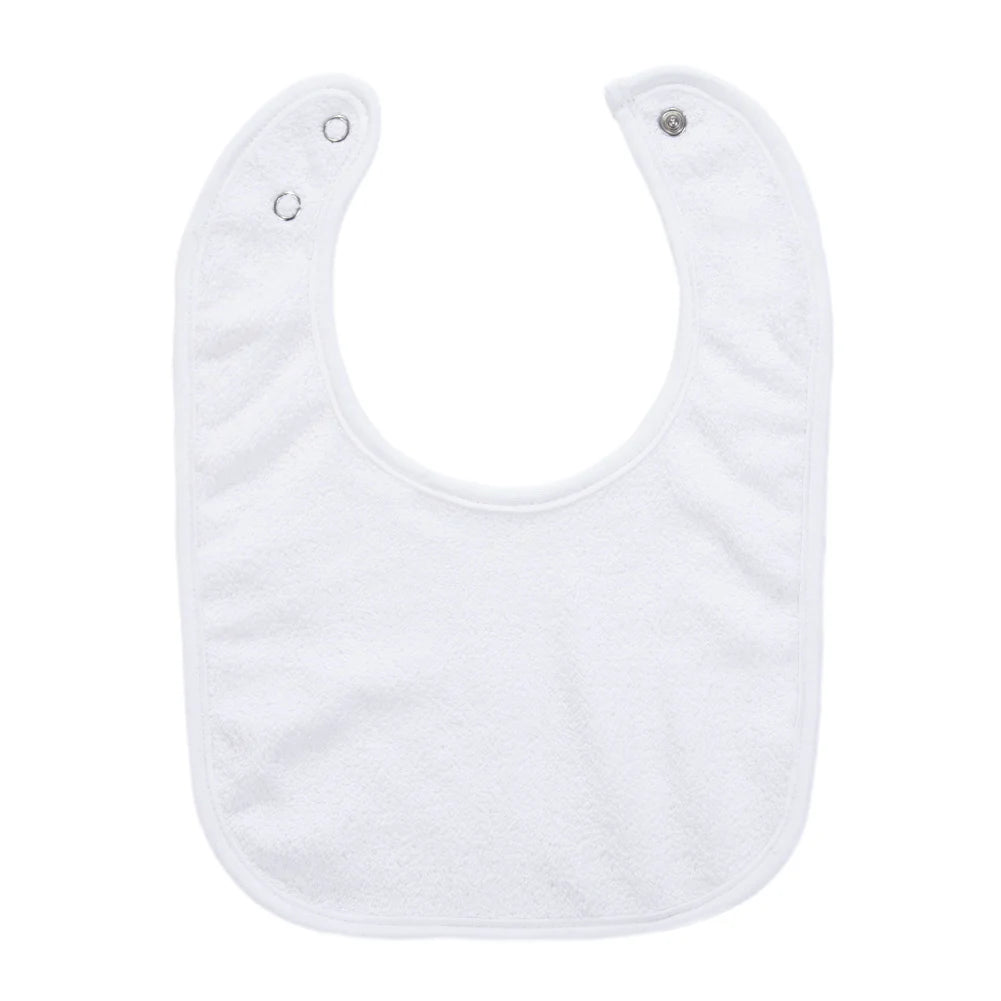 Solid Terry Towel Baby Bibs – Soft Cotton Adjustable Feeding & Burp Bandanas | Korean Style Pocket Bibs for Boys & Girls