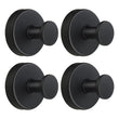 4-Pack Stainless Steel Suction Cup Hooks – Waterproof No-Punch Wall Mount Hooks for Kitchen & Bathroom