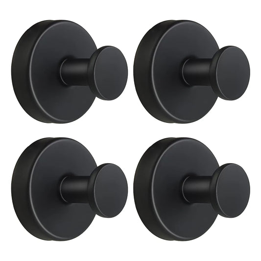 4-Pack Stainless Steel Suction Cup Hooks – Waterproof No-Punch Wall Mount Hooks for Kitchen & Bathroom