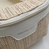 Women’s Summer Straw Shoulder Bag — Lightweight Breathable Messenger Tote with Wide Strap for Beach & Travel