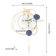 21cm Modern Golden Wall Clock – Silent Quartz Iron Clock with Large Dial | Fashionable Wall Decoration for Home & Office