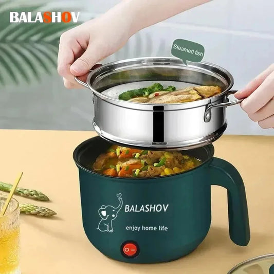 110–220V Mini Electric Cooker – Non-Stick Multi-Function Hot Pot & Steamer for 1–2 People 🍲✨