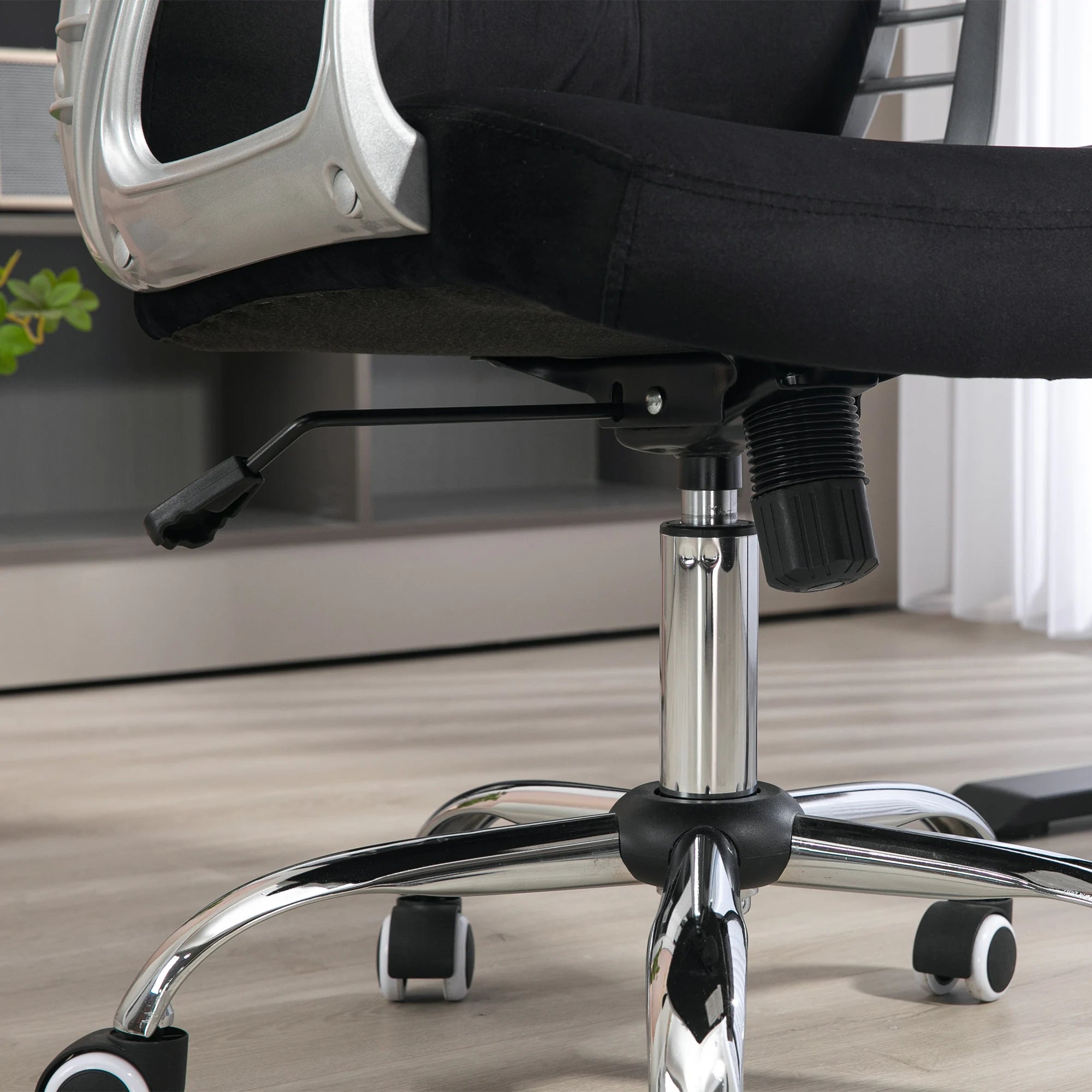 💺 Vinsetto Home Office Chair – Black Ergonomic Desk Chair with Adjustable Height & Tilt Function