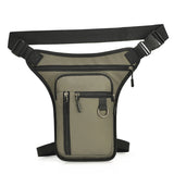 Men’s motorcycle leg side bag – waterproof tactical hip & thigh pack with multipockets for travel, motorbike & casual sports