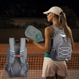 Large-capacity pickleball racket backpack – portable paddle bag rucksack for hiking, sports, traveling & outdoor outings