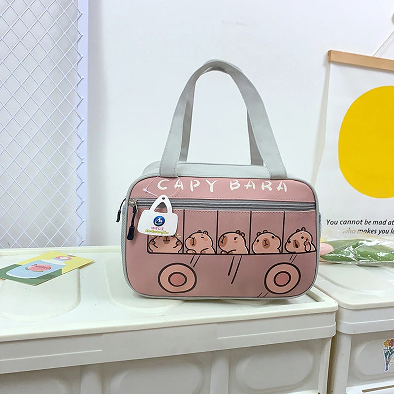 Kawaii Capybara Insulated Lunch Tote – Stylish, Thermal & Portable