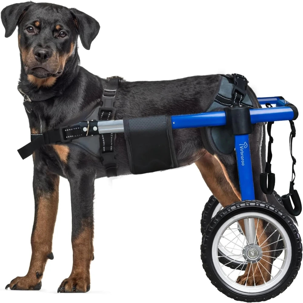 Dog Wheelchair for Back Legs – Adjustable Mobility Support with All-Terrain Tires & Durable Bearings for Large Dogs
