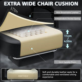🎮 Ergonomic PU Leather Gaming Chair – Reclining Office Chair with Footrest, Adjustable Lumbar Cushion, Headrest & Massage Function