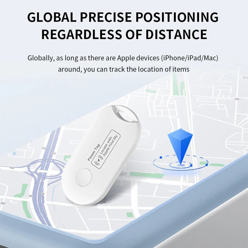 4-Pack Smart Tag Global Locator – Mini GPS Trackers Compatible with iOS Find My App for Keys, Wallets, Cars, Pets & Luggage
