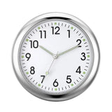Fashionable car watch – glow-in-the-dark luminous mini dashboard clock with night light, stick-on design for vehicle accessories