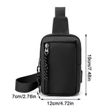 Men’s Canvas Chest Bag – Small Fashion Crossbody Sling Shoulder Bag for Phone, Travel & Daily Use