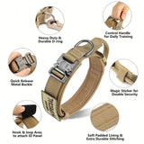 Military Tactical Large Dog Harness Set – Training Vest with Collar, Leash, Bags & Patches for Malinois & Large Breeds