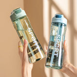 700ml Transparent Water Bottle with Straw – Large Capacity Portable Sports Cup for Kids & School