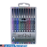 Le Pen Felt Tip Pens Set – 10 Count Medium Point, Water-Based Quick-Dry Ink, Smudge-Resistant for Journals, Notes & Art