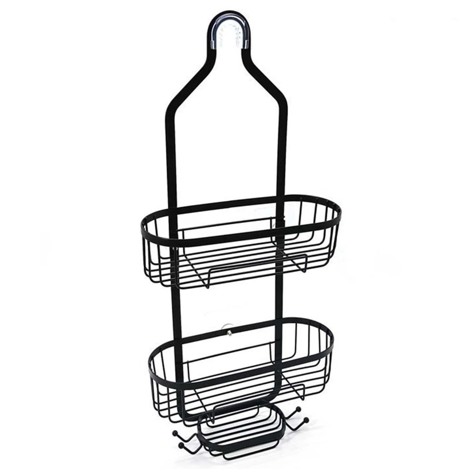 Large-Capacity Hanging Shower Caddy with Multiple Shelves – Towels & Bath Organizer Rack