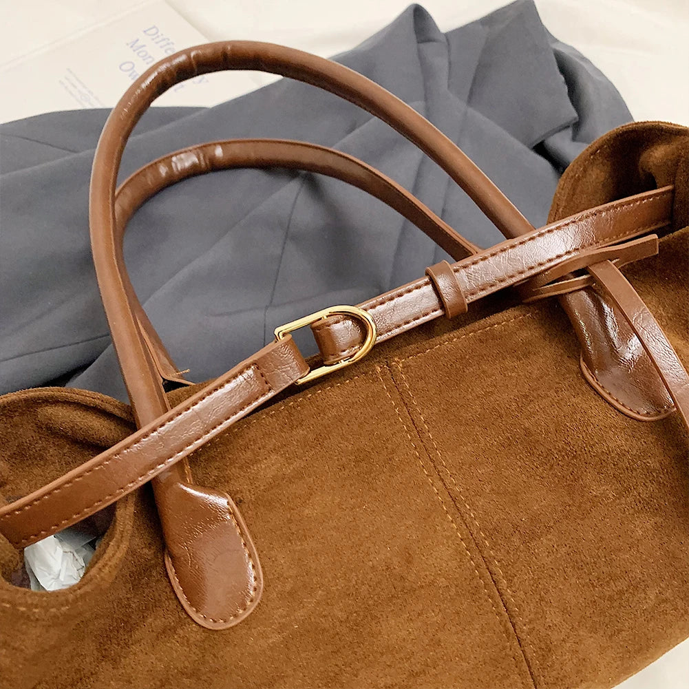 Women’s Fashion PU Leather Shoulder Bag – Solid Colour Stylish Shoulder Purse for Commuting