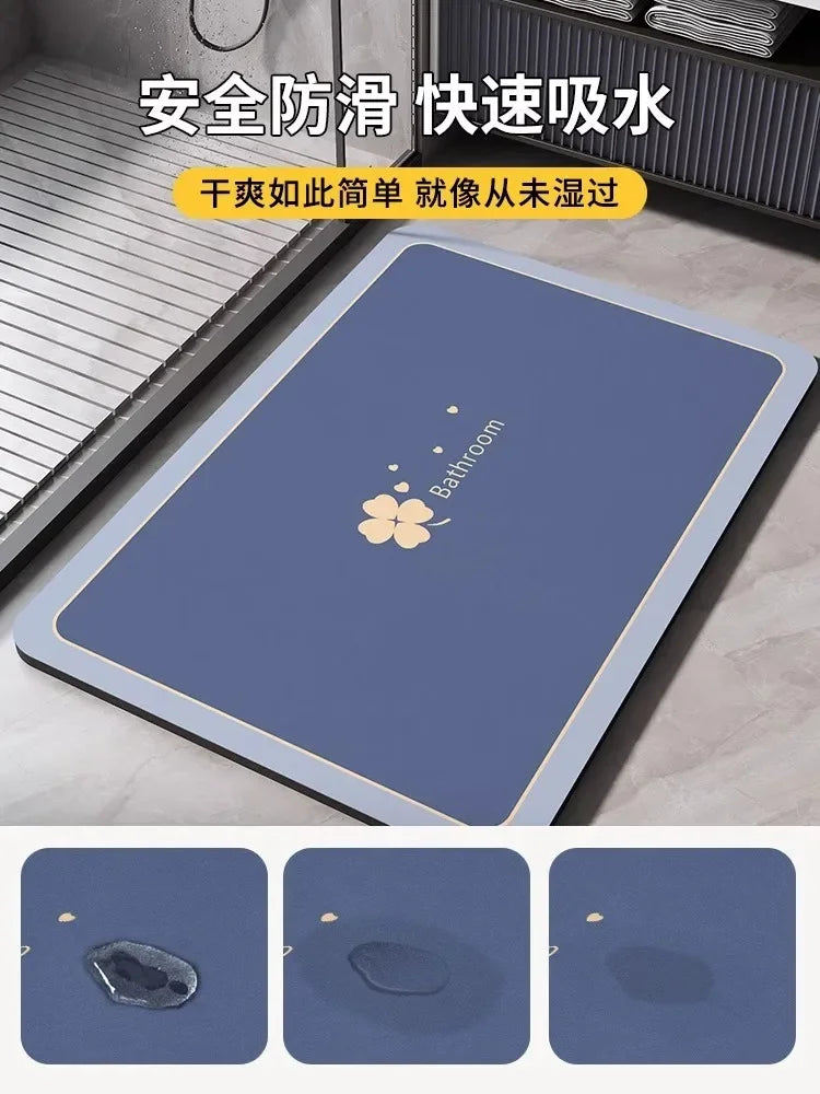 Absorbent Bathroom Rug – Quick-Dry Non-Slip Shower Mat, Washable Toilet Carpet, Soft & Durable 🚿🛁