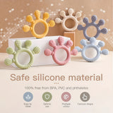 “Baby Silicone Teether – Soft BPA-Free Teething Stick Toy for Grasp Training, Biting & Chewing Relief for Infants & Toddlers”