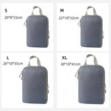 4-Piece Compression Packing Cube Bag Set – Travel & Luggage Storage Organisers with Shoe Bag, Waterproof Mesh & Zipper
