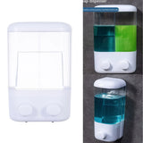 ABS Wall-Mounted Liquid Soap Dispenser – Single or Double Head Foam Hand-Wash & Shower Gel Pump