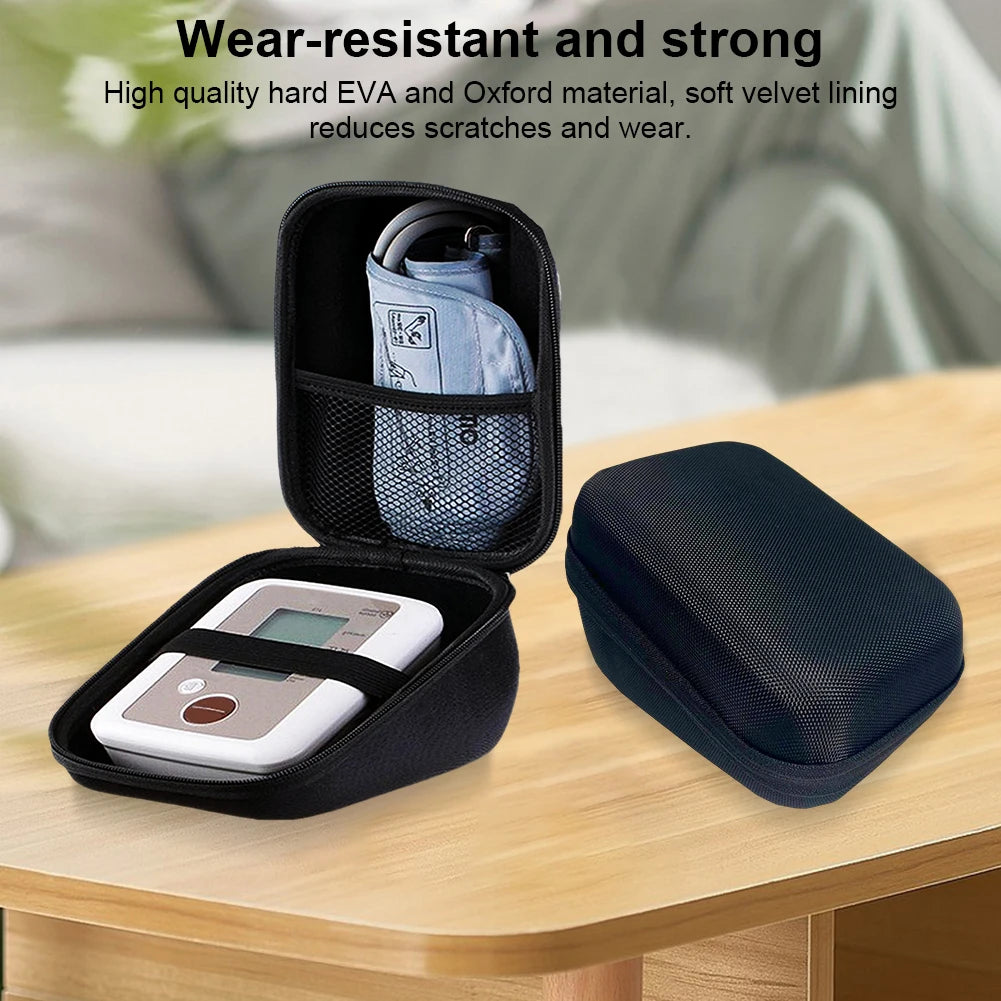 Hard Shell Shockproof Travel Case for Omron & Yuwell Blood Pressure Monitors – Protective Medical Storage Bag
